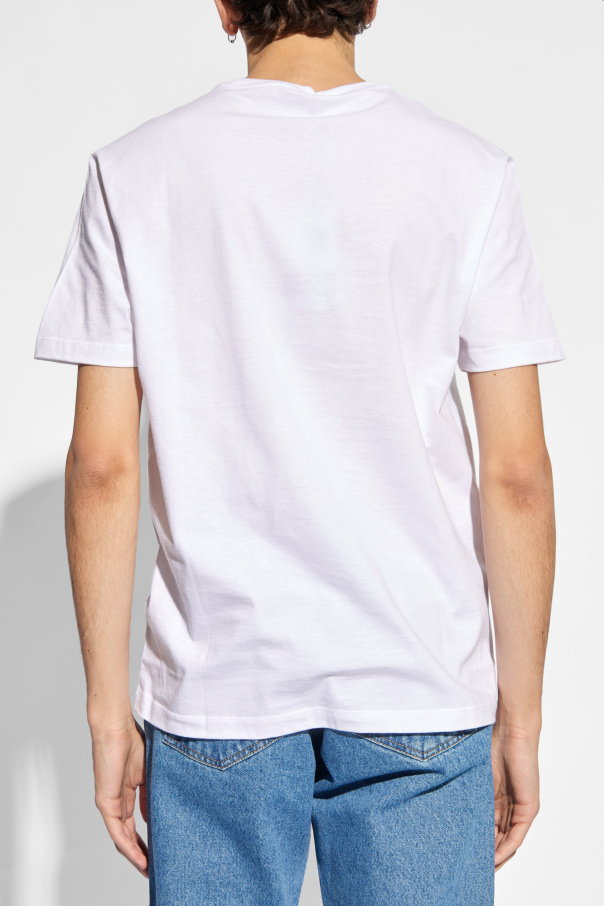Tシャツ・カットソー VERSACE Men T Shirts 10084811A08489 1W000 White Tシャツ・カットソー VERSACE TOP (10084811A08489 1W000